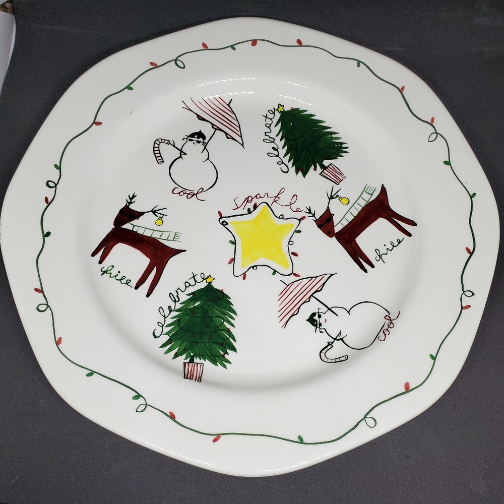 At Home International Holiday Plate